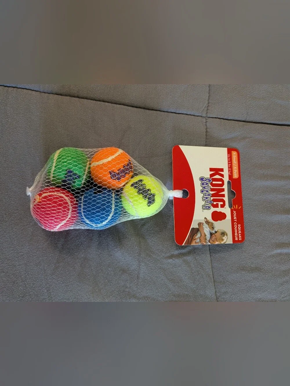 NWT KONG SqueakAir Tennis Balls Dog Toy - Multi-Color XS (5 Count) Dog Pet Play